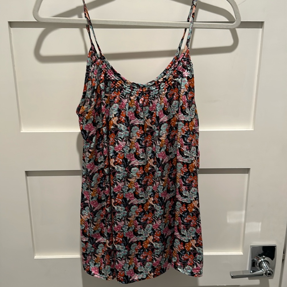 Tucker silk tank top